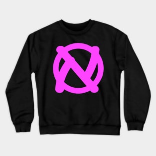 Jewish Anarchist Symbol (DIY Style) Crewneck Sweatshirt
